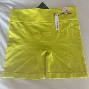 Neon biker shorts